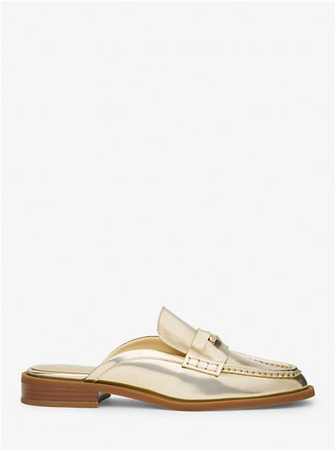 Eden Metallic Leather Mule 